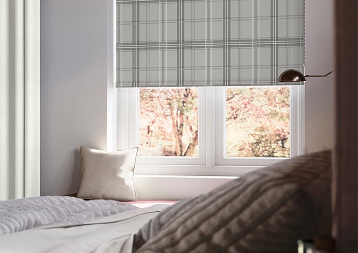 Montrose (Blackout), Tartan Grey - Roller Blind - Image 5